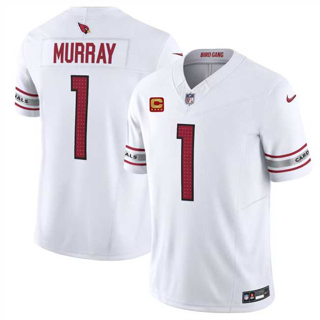 Men & Women & Youth Arizona Cardinals #1 Kyler Murray White 2024 F.U.S.E. With 4-Star C Patch Vapor Untouchable Limited Stitched Jersey,We sell and wholesale Men & Women & Youth Arizona Cardinals #1 Kyler Murray White 2024 F.U.S.E. With 4-Star C Patch Vapor Untouchable Limited Stitched Jersey on line form chian!